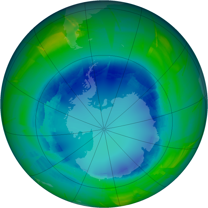 Ozone Map 2009-08-15